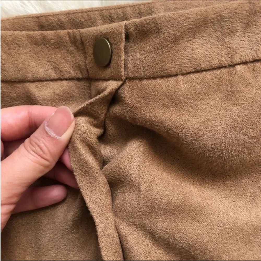 Metaphor Faux Suede Miniskirt - Picture 4 of 6